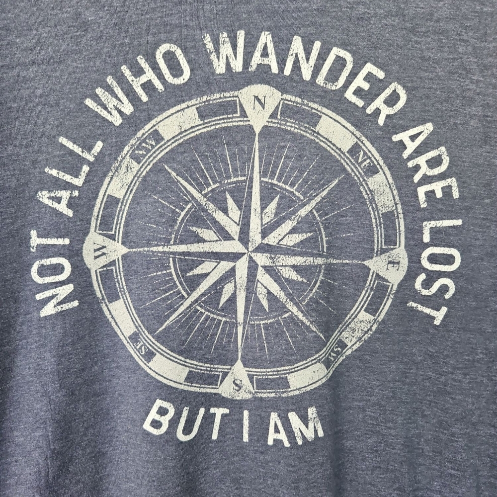 Mens "Not All Who Wander Are Lost" Tee - Picture 2 of 6